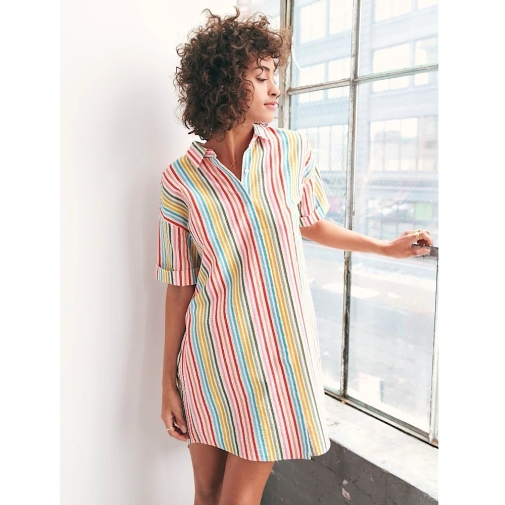 Bonobos Multicolor Striped Mini Dress